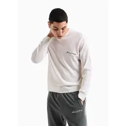 Armani Exchange: Белый свитер 
