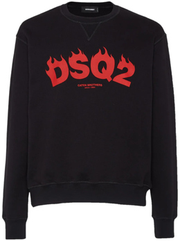 Dsquared2: Чёрная толстовка  DSQ2