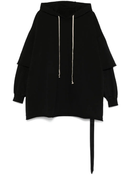 Rick Owens Drkshdw: Чёрная толстовка 