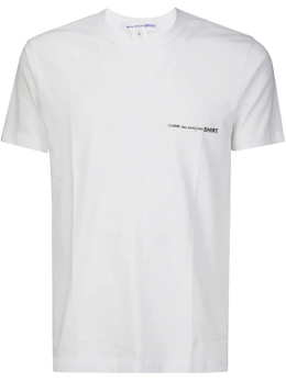 Comme Des Garcons Shirt: Белая футболка 
