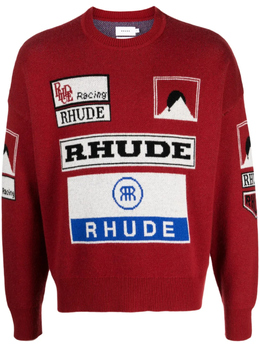 Rhude: Красный свитер 