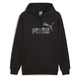 PUMA: Чёрная толстовка  Ess