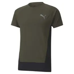 PUMA: Зелёная футболка  Evostripe