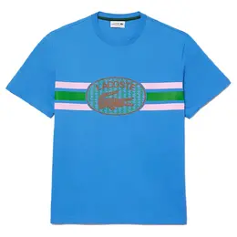 Lacoste: Синяя футболка 