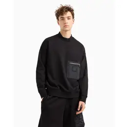 Armani Exchange: Чёрная толстовка 