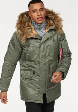 Alpha Industries: Пуховик с капюшоном 