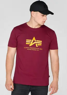 Alpha Industries: Бордовая футболка 