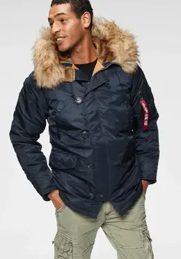 Alpha Industries: Пуховик с капюшоном 