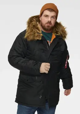 Alpha Industries: Пуховик с капюшоном 