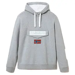 Napapijri: Серая толстовка  Burgee