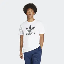 Adidas: Белая футболка  Originals