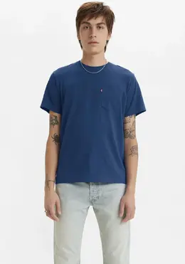 Levi's: Синяя футболка 