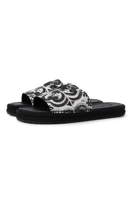 Dolce & Gabbana: Чёрные шлёпанцы 