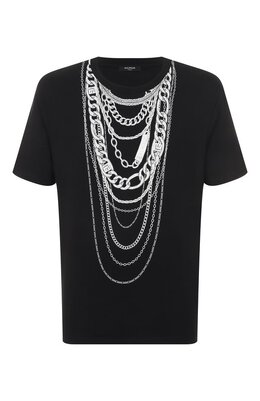 Balmain: Хлопковая футболка 