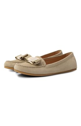 Ferragamo: Бежевые мокасины  Vara