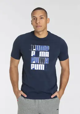 PUMA: Синяя футболка 