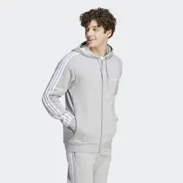 Adidas: Толстовка  Stripes с капюшоном
