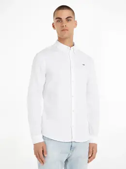 Tommy Hilfiger: Рубашка  Tommy Jeans с длинным рукавом