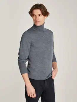 Calvin Klein: Свитер с высоким воротником 