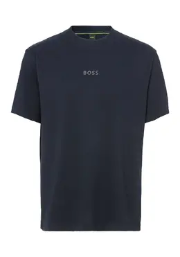 BOSS Green: Синяя футболка 