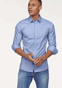 Tommy Hilfiger: Рубашка  Tommy Jeans с длинным рукавом