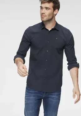 Tommy Hilfiger: Рубашка  Tommy Jeans с длинным рукавом