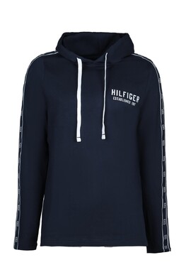 Tommy Hilfiger: Чёрная толстовка 