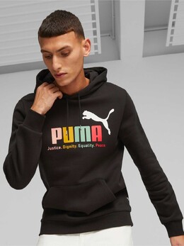 PUMA: Многоцветная толстовка  Ess