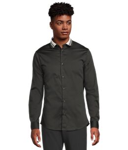 Armani Exchange: Рубашка стрейч 