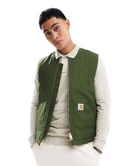 Carhartt WIP: Жилет цвета хаки 
