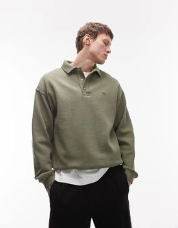 Lacoste: Толстовка цвета хаки 