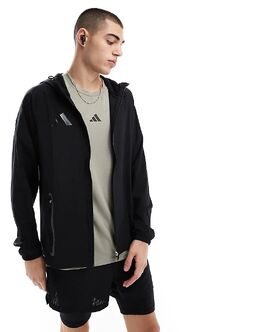 adidas Performance: Чёрная куртка 