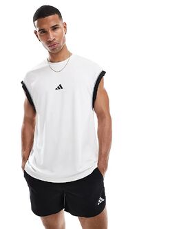 adidas Performance: Белая майка 