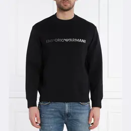 Emporio Armani: Чёрная толстовка 