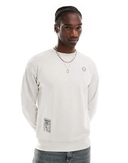 Aape By A Bathing Ape: Серый свитер 