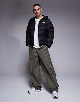 The North Face: Чёрный пуховик 
