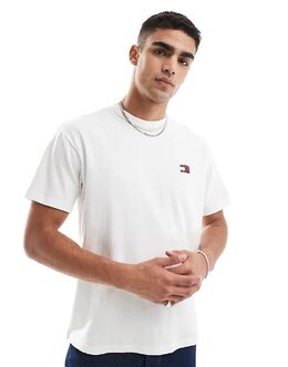 Tommy Jeans: Белая футболка 