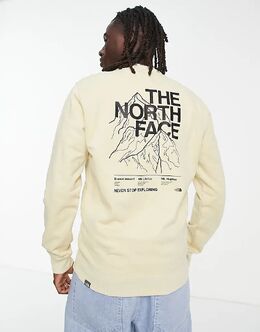 The North Face: Свитшот  Mountain Outline с принтом