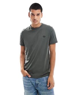 Fred Perry: Футболка  Ringer цвета хаки