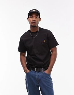 Carhartt WIP: Чёрная футболка 