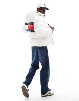 Tommy Jeans: Белая куртка 