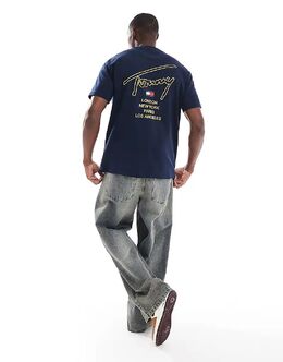 Tommy Jeans: Футболка с принтом 