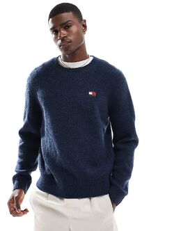 Tommy Jeans: Тёмный свитер 