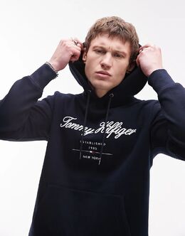 Tommy Hilfiger: Тёмная толстовка 