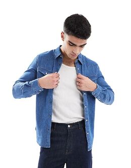 Wrangler: Джинсовая рубашка 
