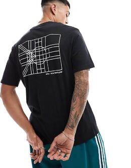 adidas Performance: Чёрная футболка 