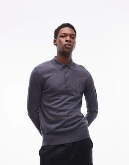 Allsaints: Рубашка  Mode из мериноса