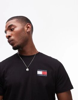 Tommy Jeans: Футболка  Essential с принтом