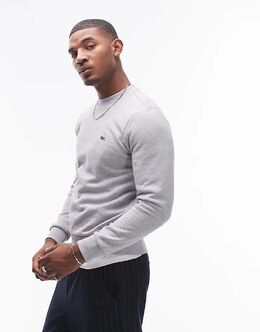 Lacoste: Серая толстовка 