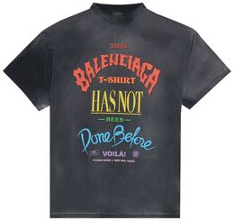 Balenciaga: Чёрная футболка 